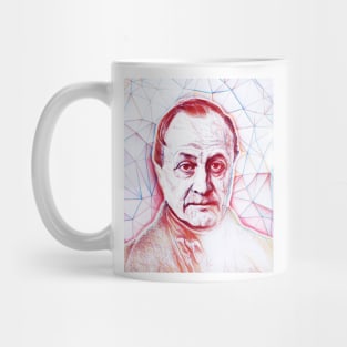 Auguste Comte Portrait | Auguste Comte Artwork | Line Art Mug